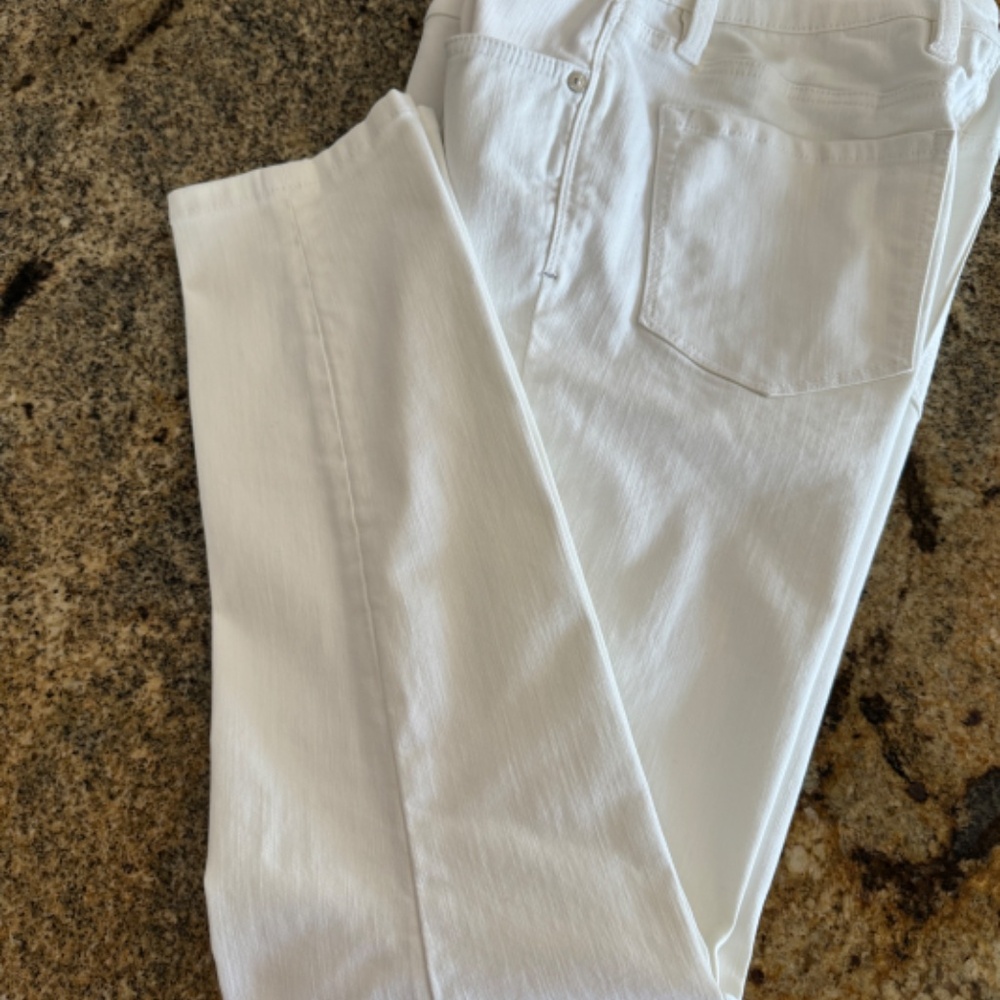 NWOT Tommy Bahama Ella Twill High-Rise White Ankle Jeans Size 4 - Picture 4 of 11